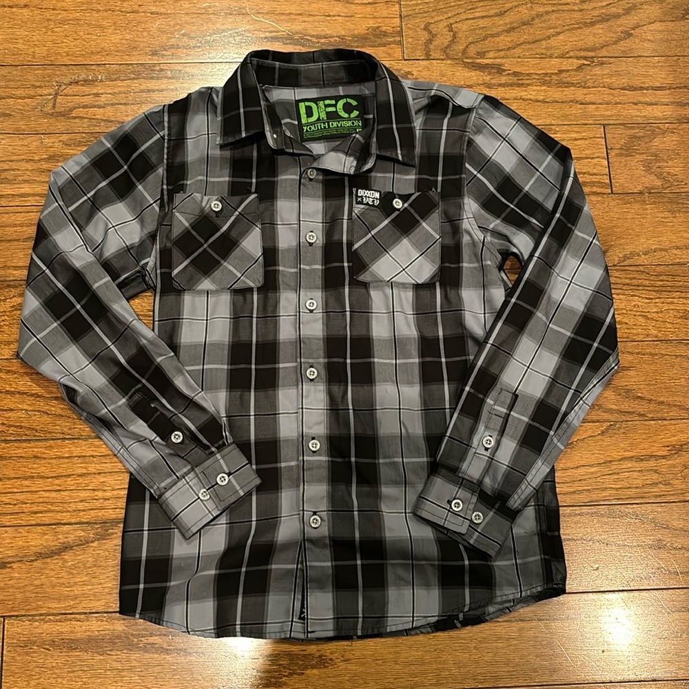 Youth Large Dixxon long sleeve button up